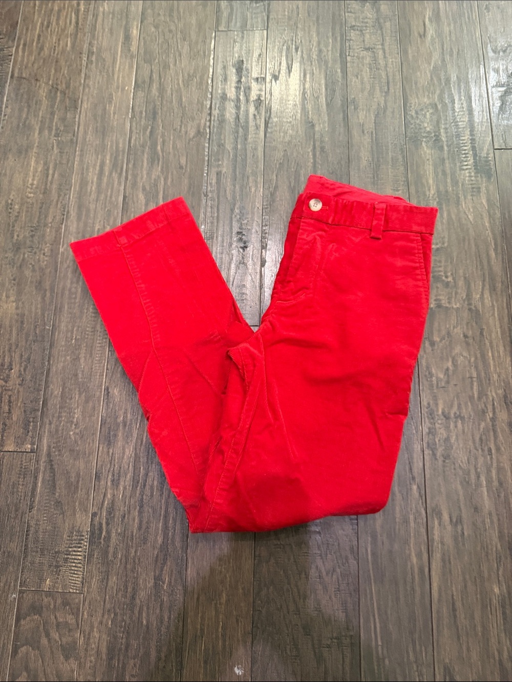 Vineyard Vines Boy’s Red Holiday Corduroy Pants size 14